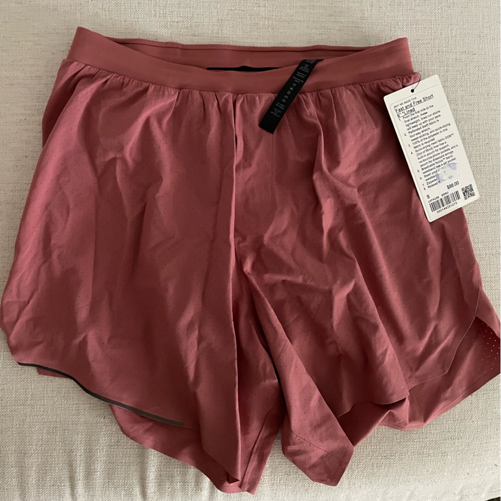 mens lululemon fast and free shorts size small
